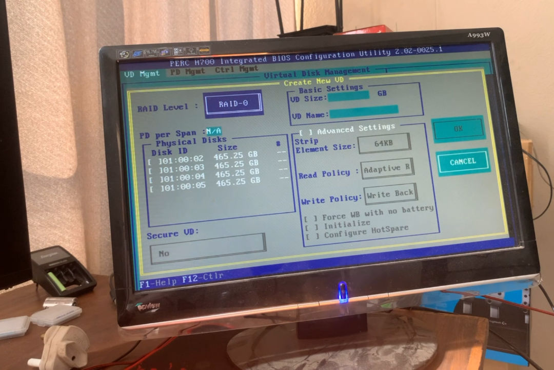 Virtual Disk Management Menu